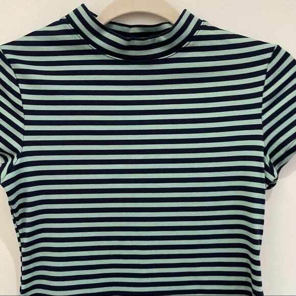 Free People Beach On The Line Stripe Blue Dress Size XS - Picture 3 of 7